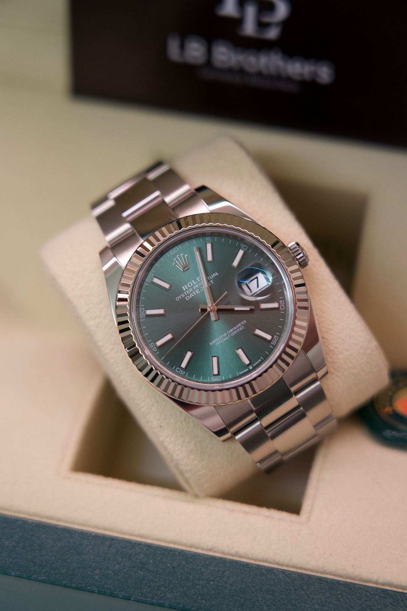 Rolex Datejust 41 mm Mint Green Oyster 126334