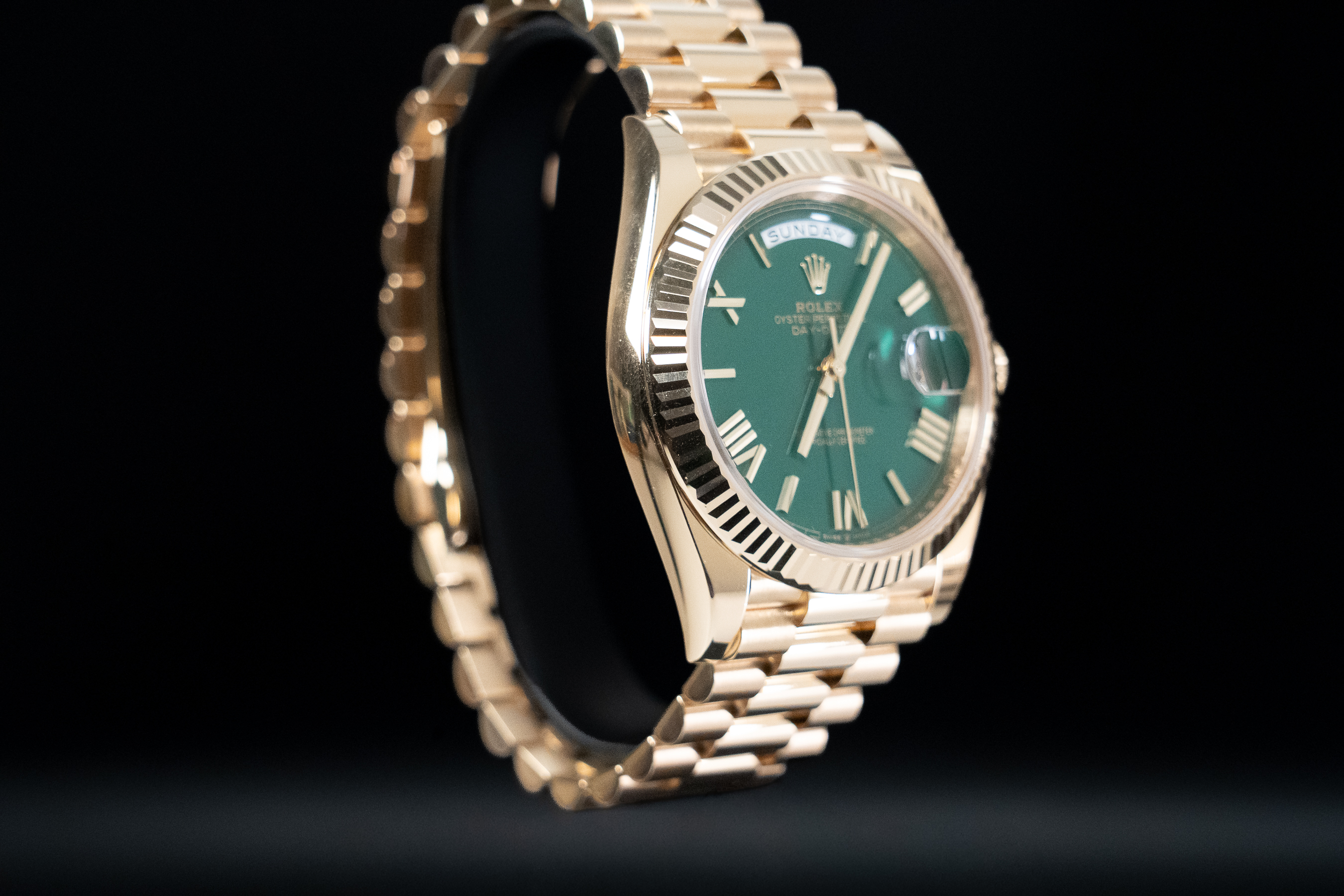 Day Date cadran vert — vue 6