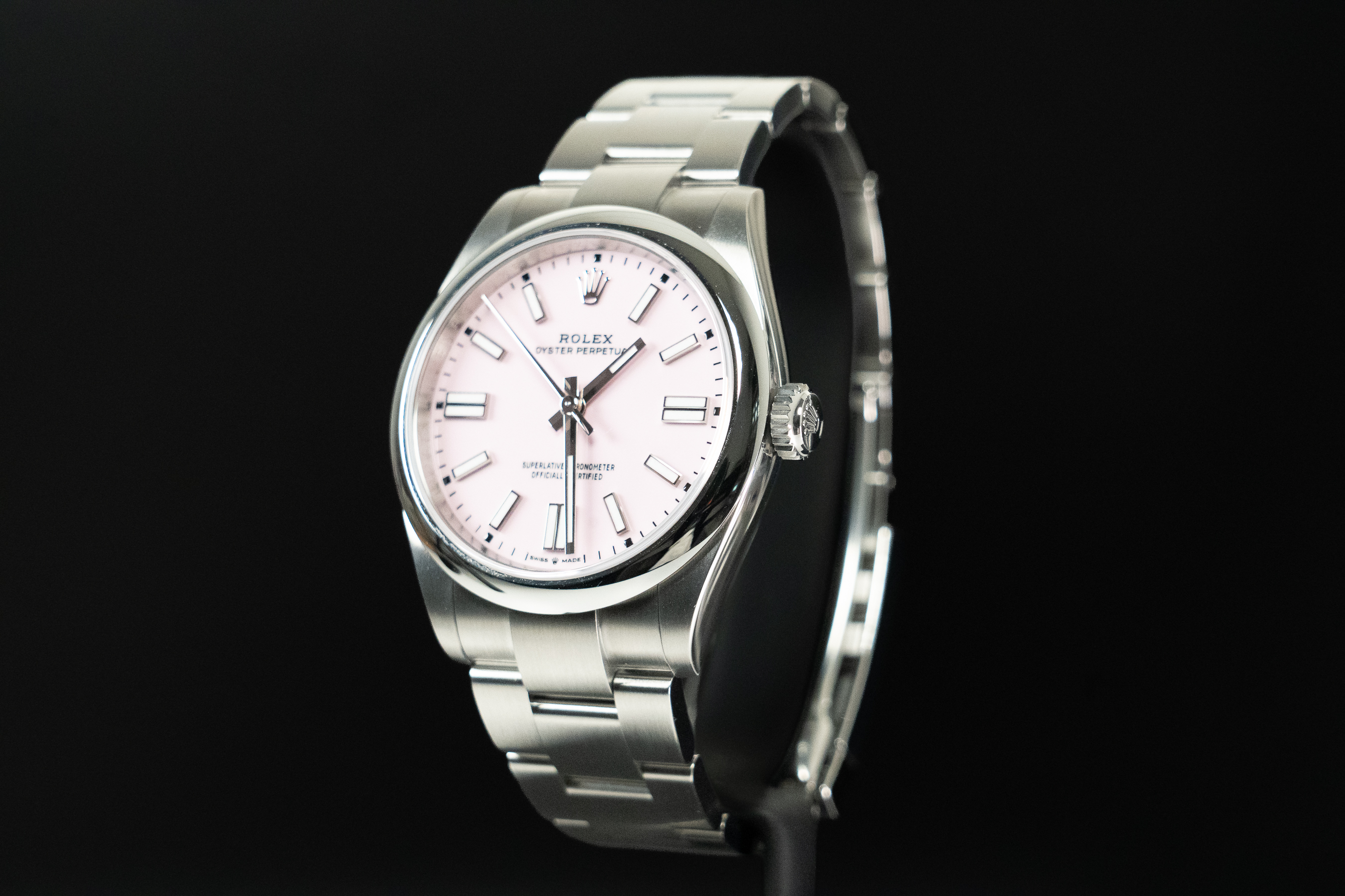 Oyster Perpetual cadran rose — vue 2