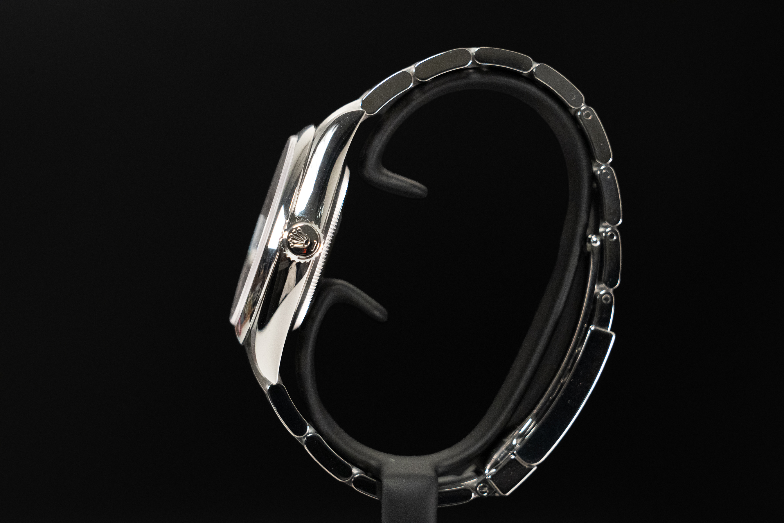 Oyster Perpetual cadran rose — vue 3
